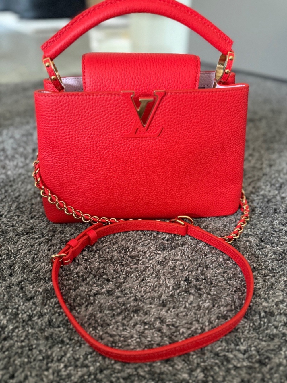 Brand New LV Tonic Orange Taurillon Capuci BB